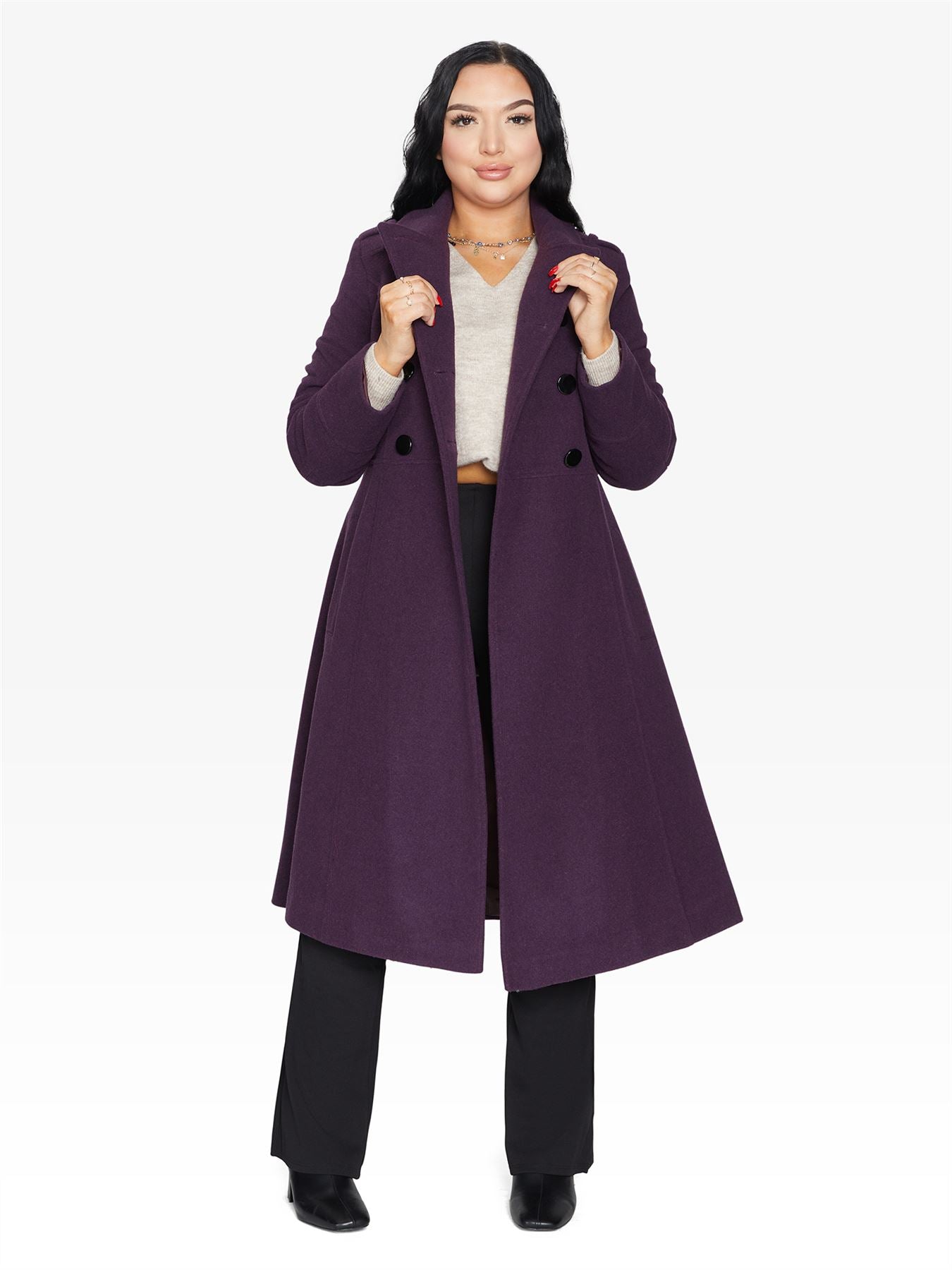 Elegant Double-Breasted Coat