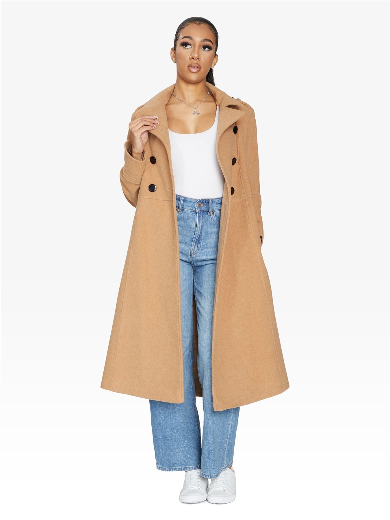 Elegant Double-Breasted Coat