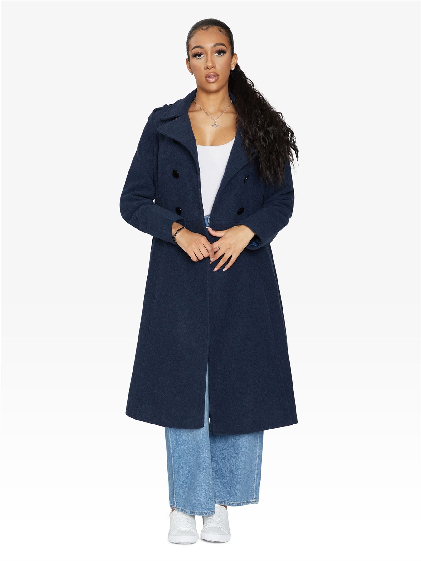 Elegant Double-Breasted Coat