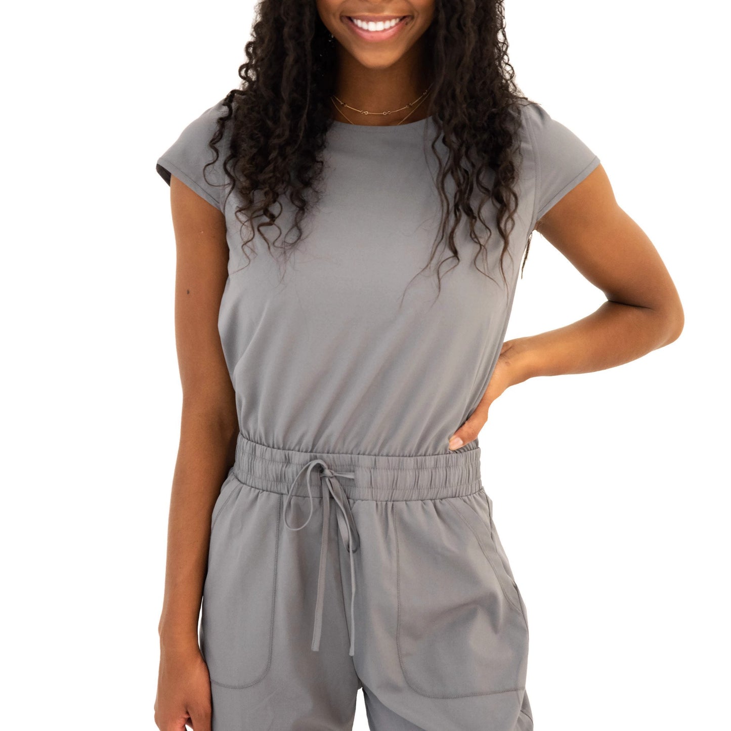 Jumpsuit in Cement