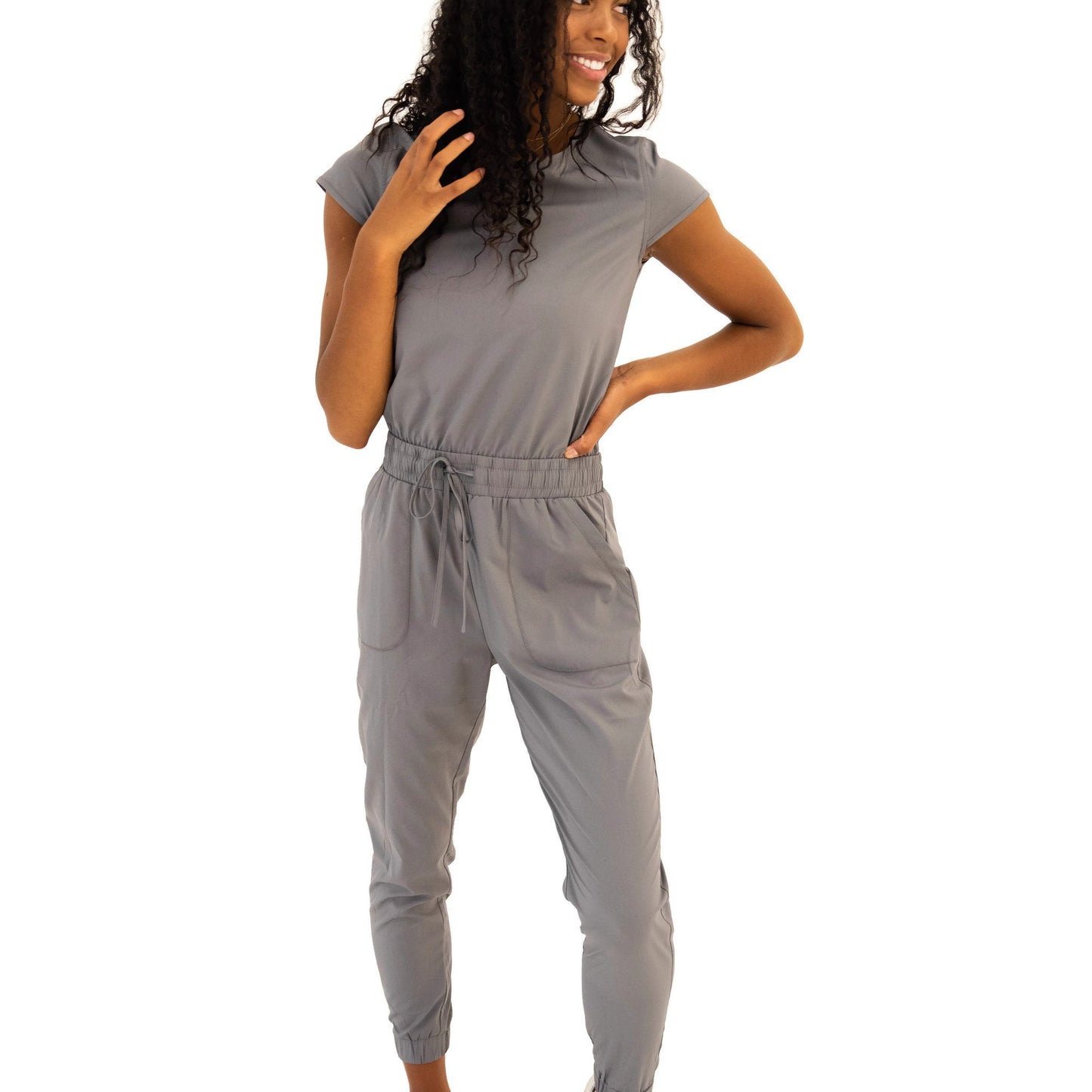 Jumpsuit in Cement