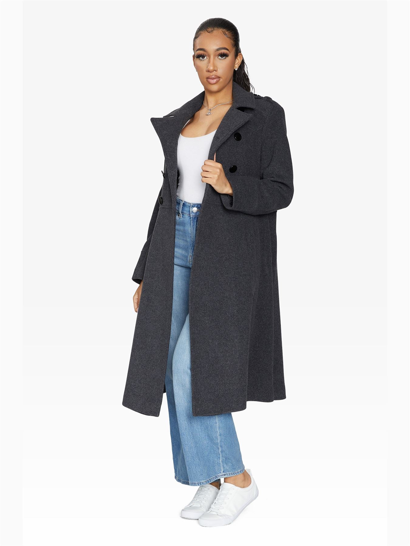 Elegant Double-Breasted Coat