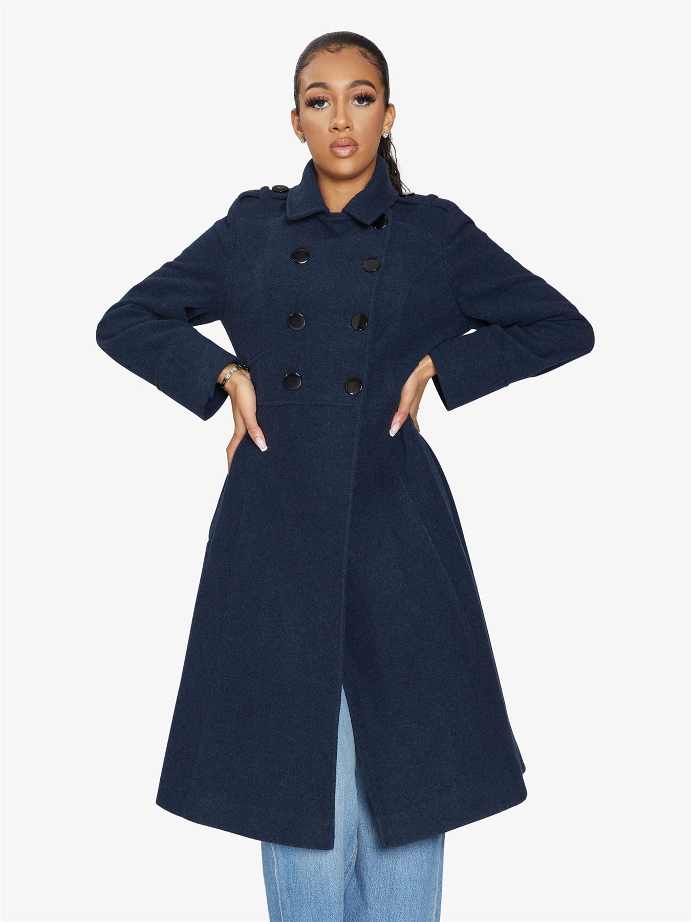 Elegant Double-Breasted Coat