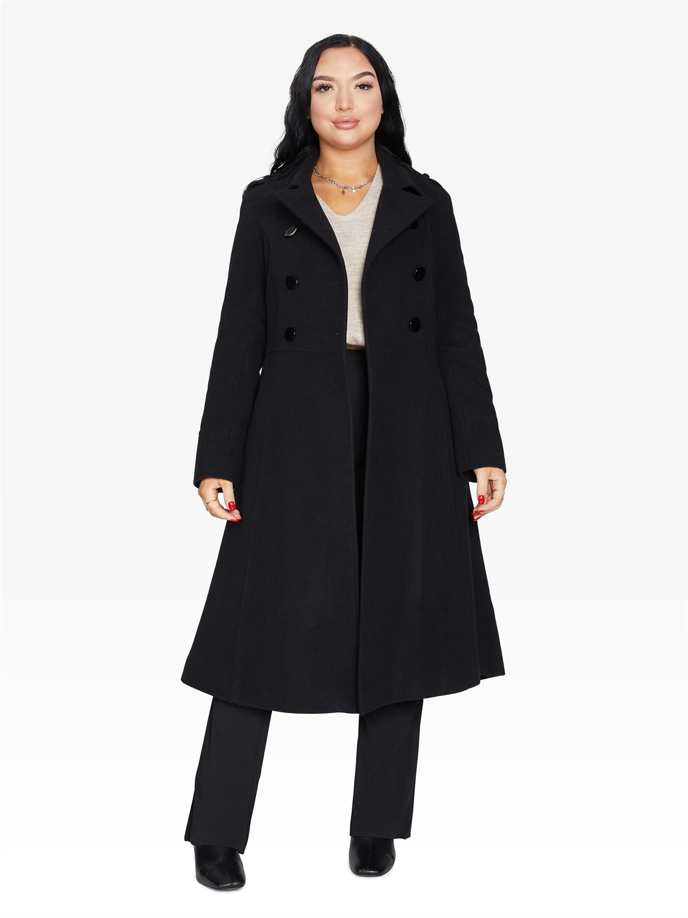 Elegant Double-Breasted Coat