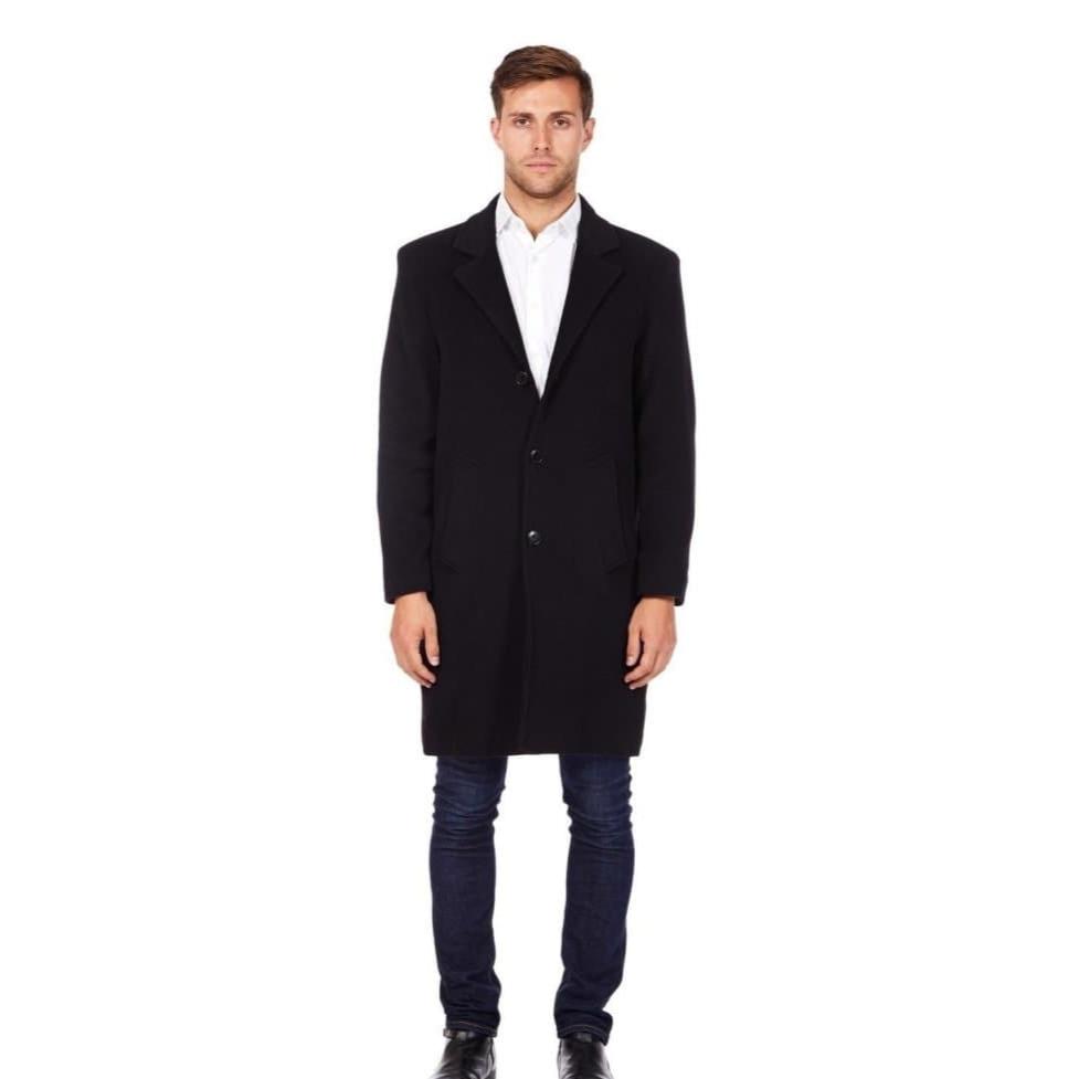 Wool & Cashmere Blend Formal Security Overcoat