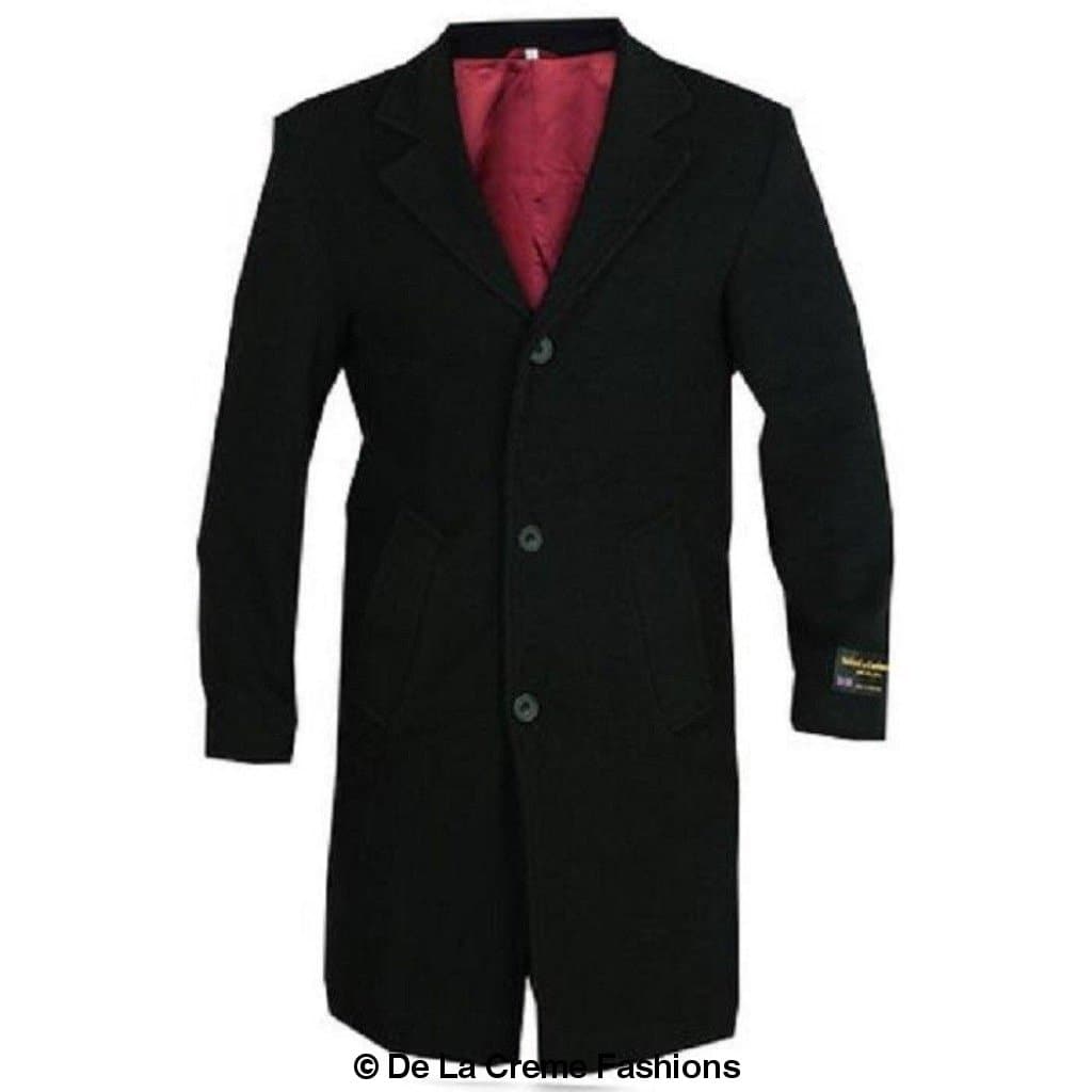 Wool & Cashmere Blend Formal Security Overcoat