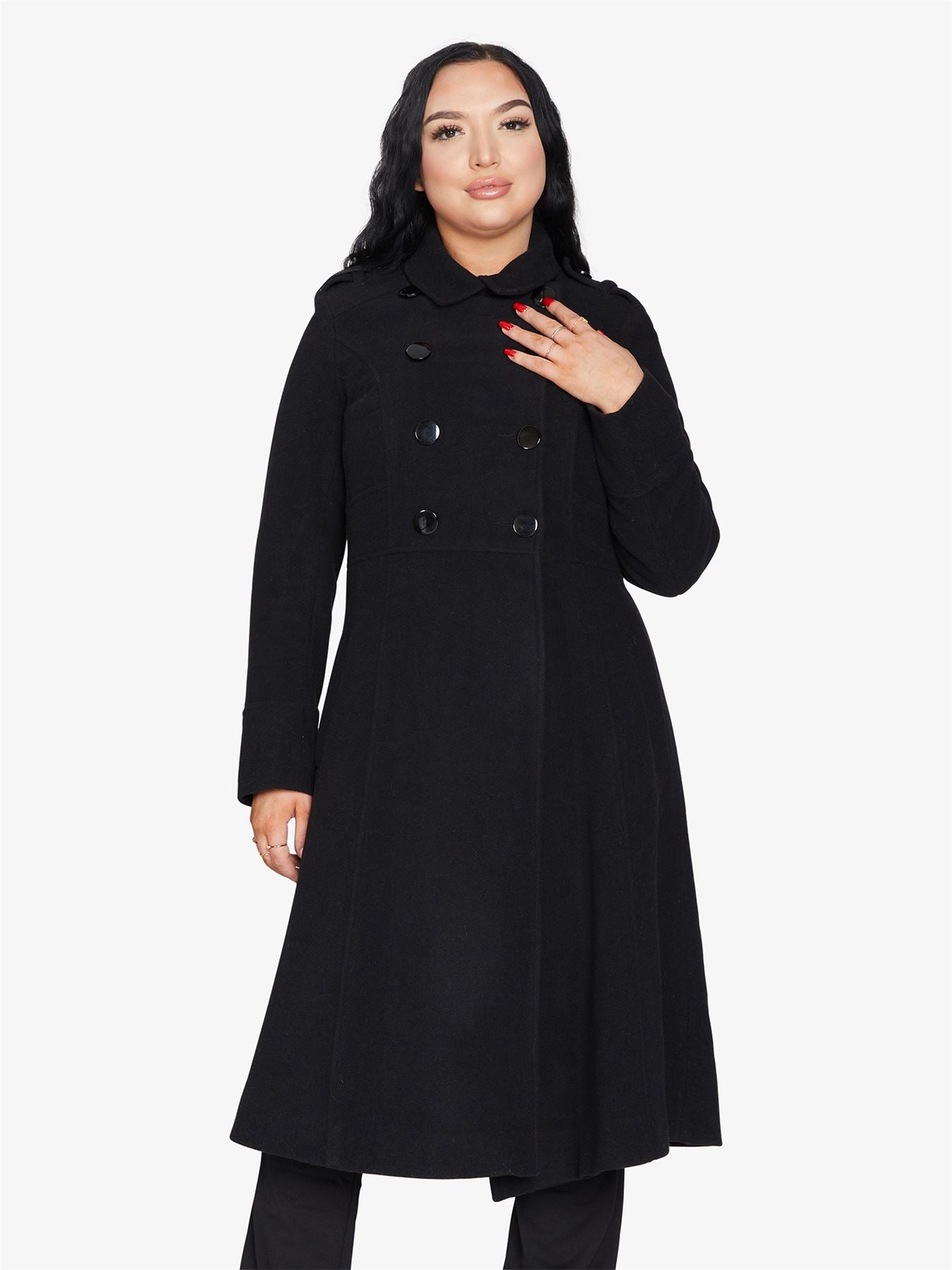 Elegant Double-Breasted Coat