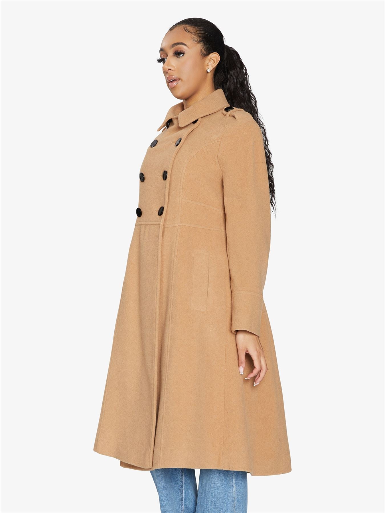 Elegant Double-Breasted Coat