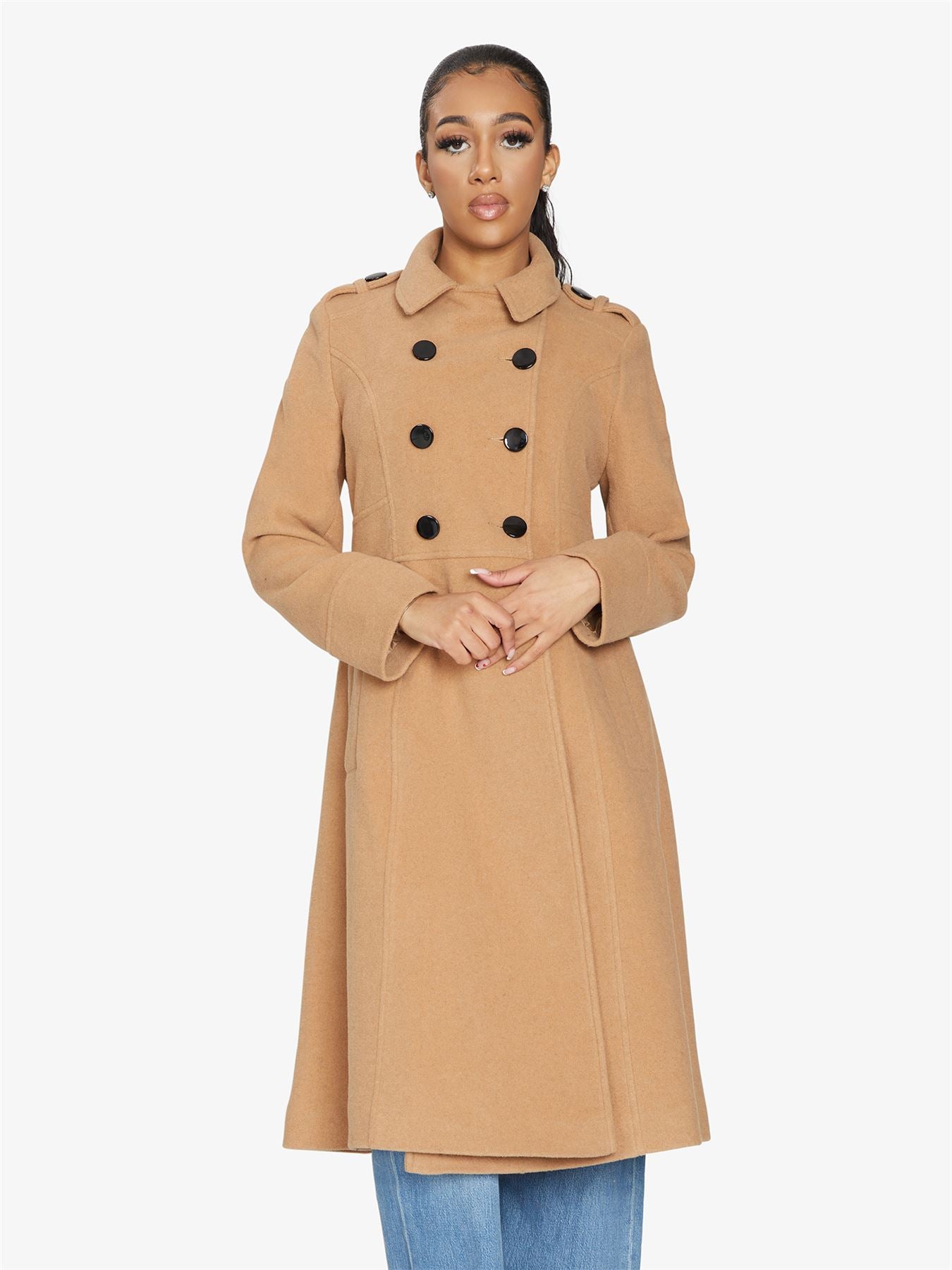 Elegant Double-Breasted Coat