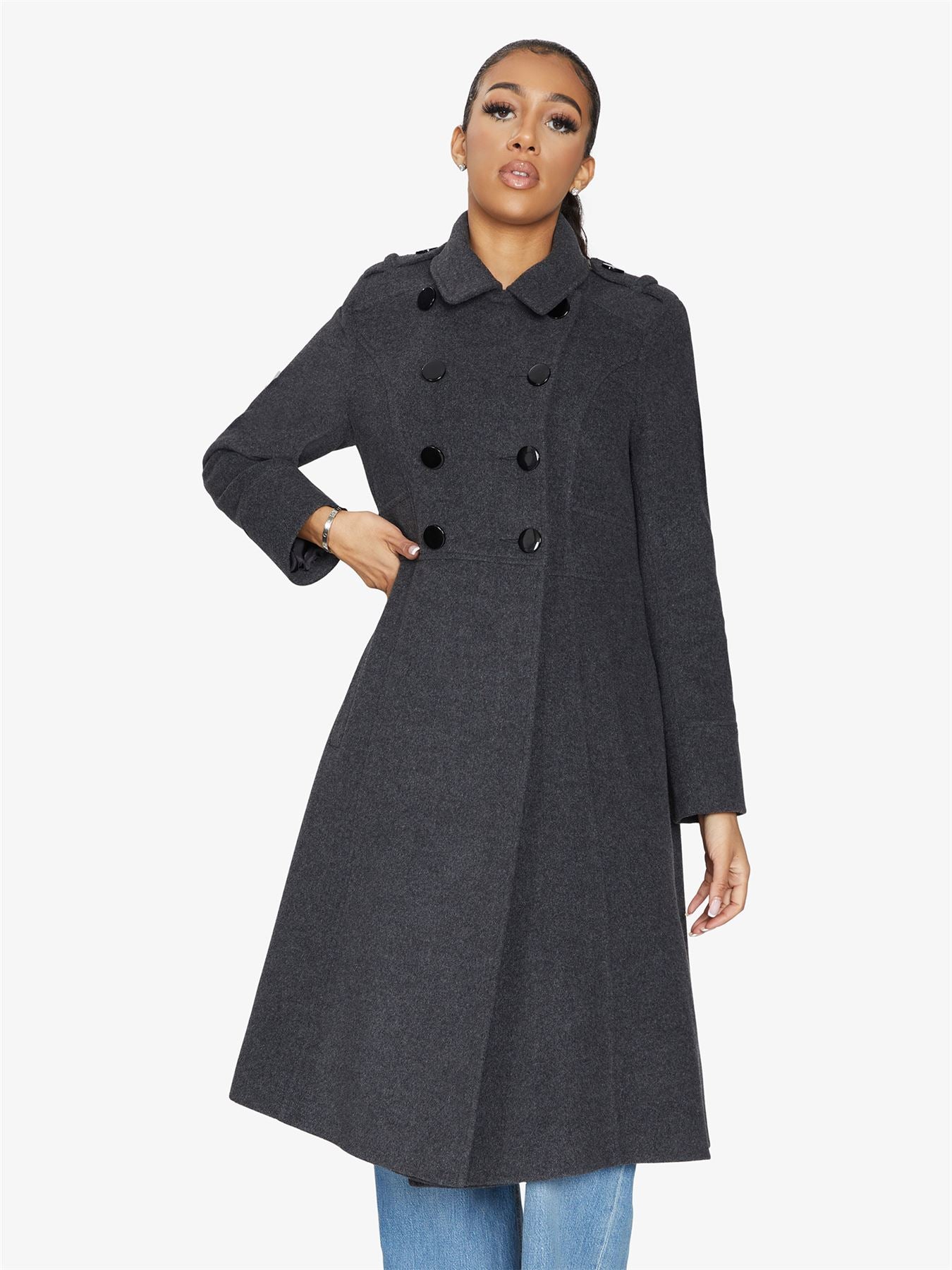 Elegant Double-Breasted Coat