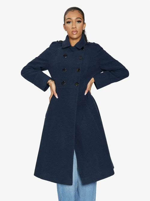 Elegant Double-Breasted Coat