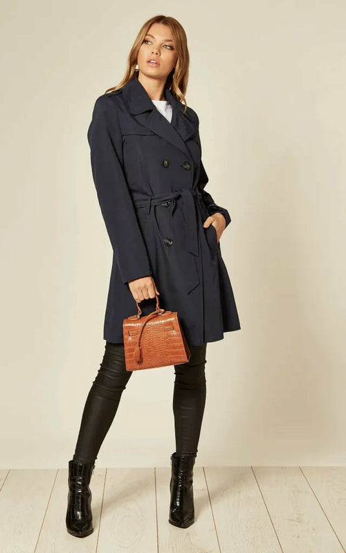 Military Double Breasted Trench Coat
