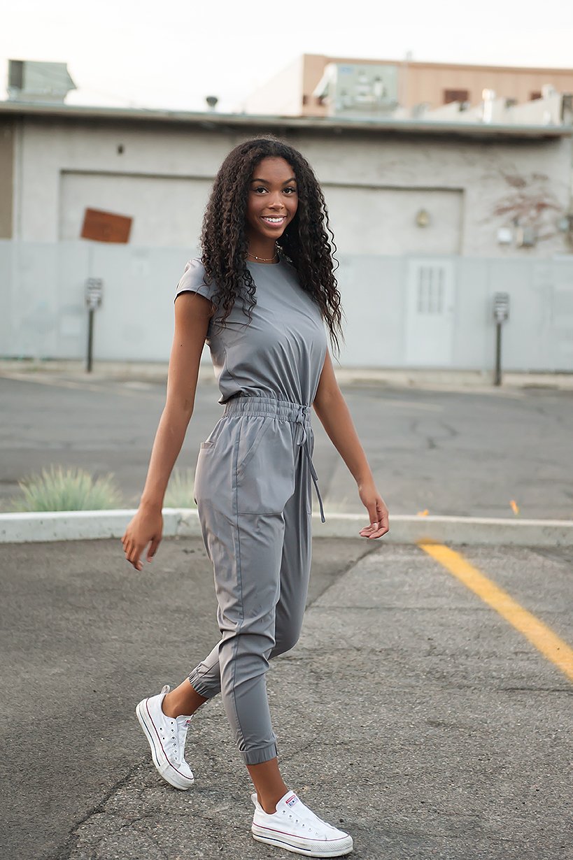 Jumpsuit in Cement