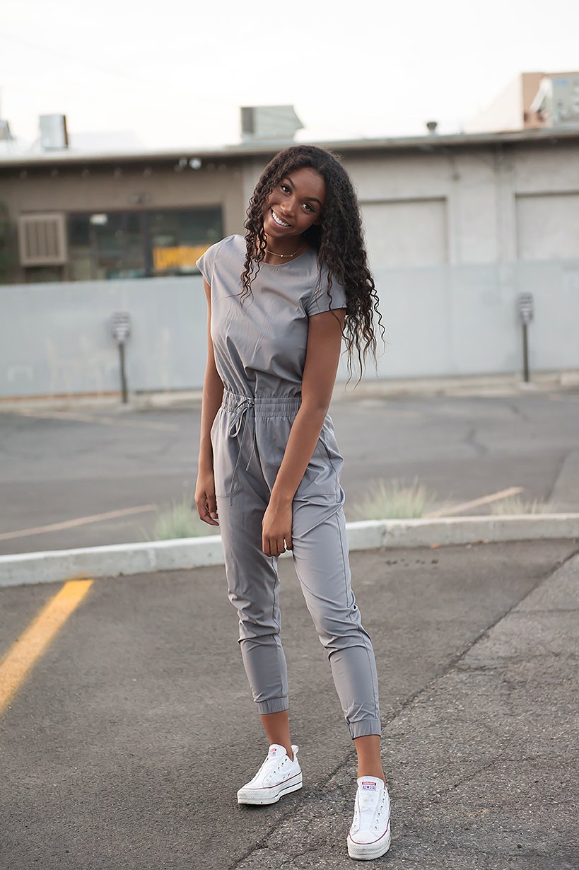 Jumpsuit in Cement