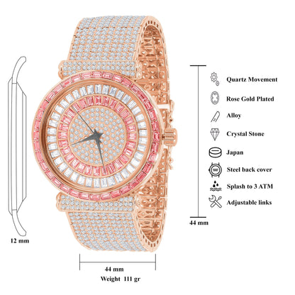  FOXY CZ ICED OUT WATCH