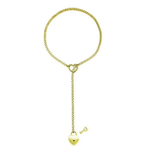 Punk Heart Chain Necklace