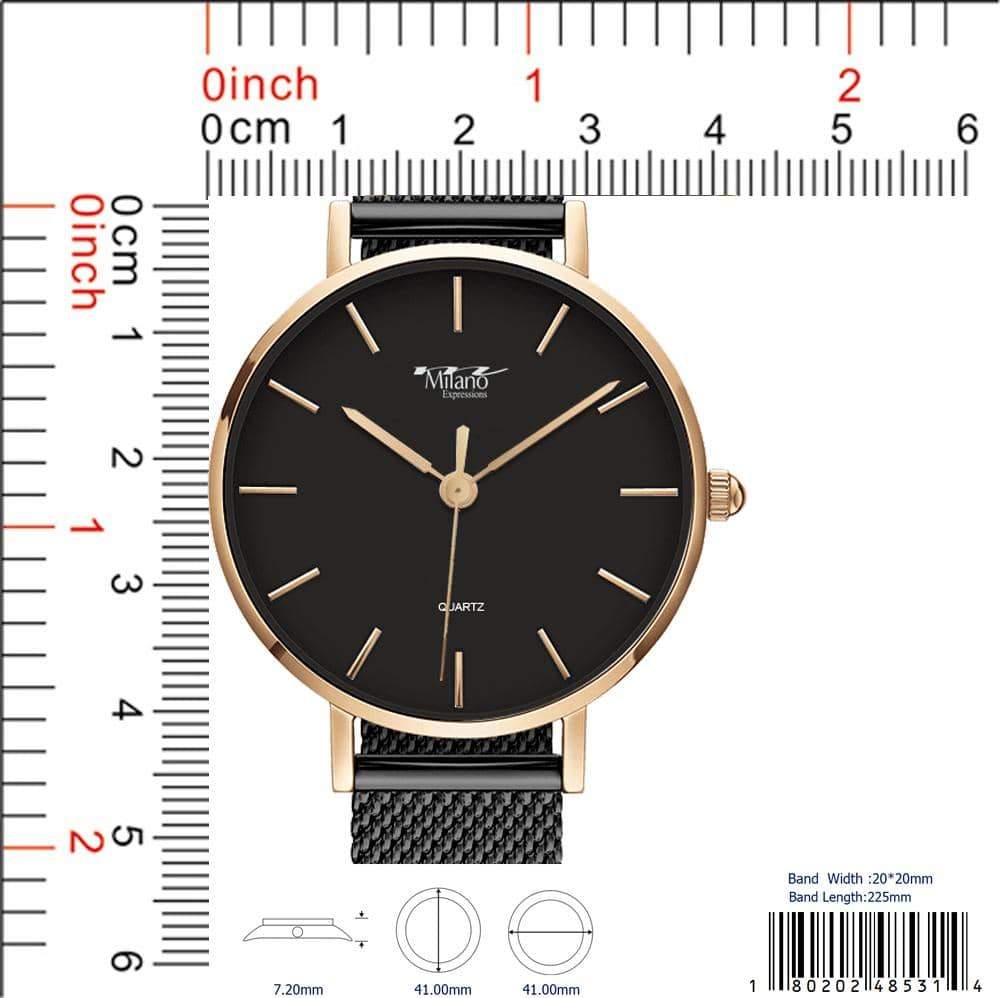 Sleek Mesh Band Watch