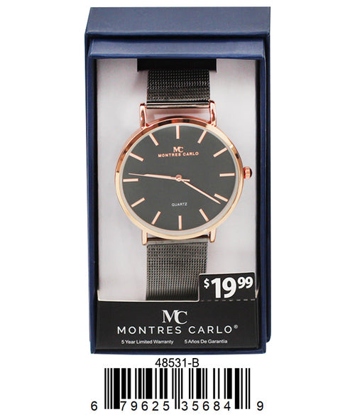 Sleek Mesh Band Watch