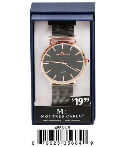 Sleek Mesh Band Watch