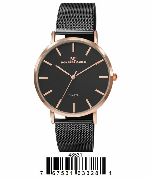 Sleek Mesh Band Watch
