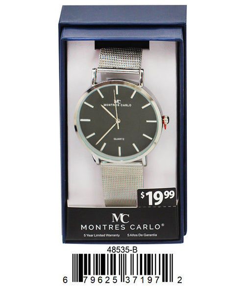 Sleek Mesh Band Watch