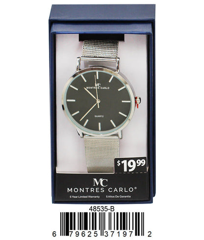 Sleek Mesh Band Watch