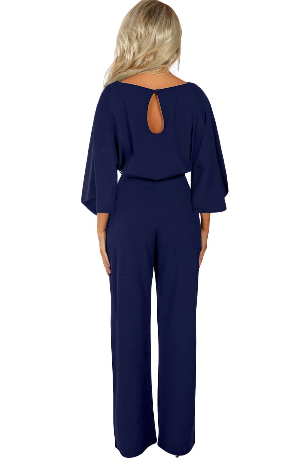 Waist Tie Wide Leg Jumpsuit