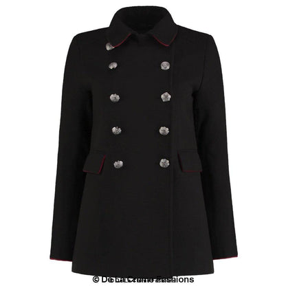 De La Creme Womens Military Style Pea Coat