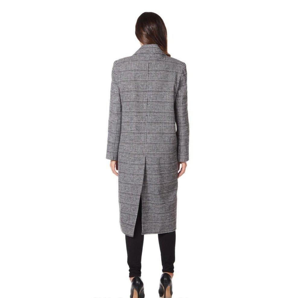 Prince Of Wales Check Wrap Long Coat