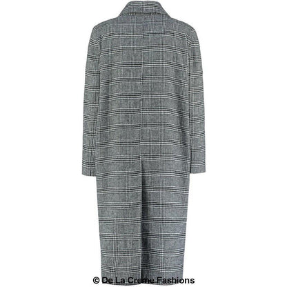 Prince Of Wales Check Wrap Long Coat