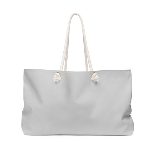 Weekender Tote Bag, Light Grey